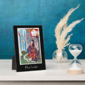 東洋カッコいいクラシック芸者のレディーアート フォトプラーク (側面)