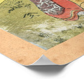 東洋カッコいいクラシック芸者のレディーアート ポスター (角)