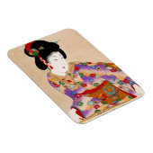 東洋カッコいいクラシック芸者のレディーアート マグネット (右側)