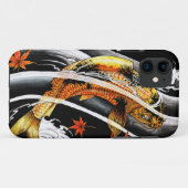 東洋カッコいい金ゴールドラッキーコイ魚タトゥー Case-Mate iPhoneケース (裏面(横))