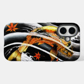 東洋カッコいい金ゴールドラッキーコイ魚タトゥー Case-Mate iPhoneケース (裏面 (横))