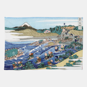 東洋クールの北斎富士眺望 キッチンタオル