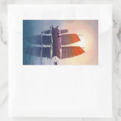 東洋クールの吉田博の朝 長方形シール (バッグ)