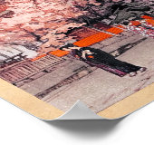 東洋クールの日本の上野公園水彩画 ポスター (角)