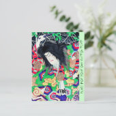 東洋クールの歌舞伎俳優日本美術 ポストカード (スタンド正面)