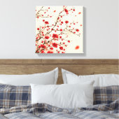 東洋スタイル絵画の春の梅 キャンバスプリント (インサイチュ (寝室))