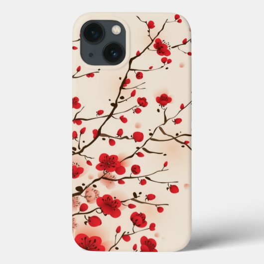 東洋スタイル絵画の春の梅 Case-Mate iPhoneケース (裏面)
