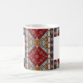 東洋トルコ様式チューリップ付き赤いマグカップ コーヒーマグカップ (中央)