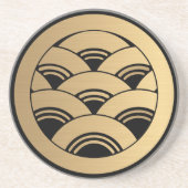 東洋フェイク黄金の波門日本の門 コースター (正面)