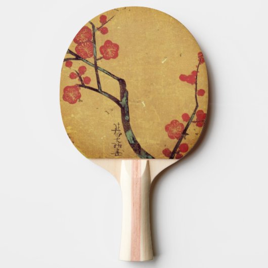 東洋フローラヴィンテージ日本さくらんぼ花 卓球ラケット (裏面)