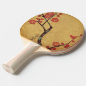東洋フローラヴィンテージ日本さくらんぼ花 卓球ラケット (正面アングル)