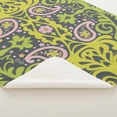 東洋ペイズリーオーナメント;装飾的なシームレスなフロー シェルパブランケット (3/4)