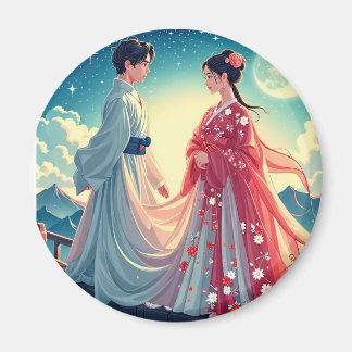 東洋伝統的の衣装 マグネット