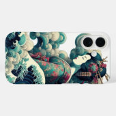 東洋抽象芸術芸者神奈川波雲 Case-Mate iPhoneケース (裏面 (横))