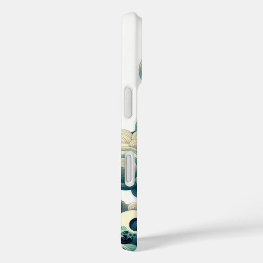 東洋抽象芸術芸者神奈川波雲 Case-Mate iPhoneケース (裏面 / 右)