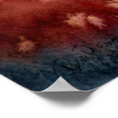 東洋日本のさくらんぼの花 ポスター (角)