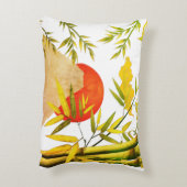 東洋日本のの山の日の出と竹 アクセントクッション (裏面(縦))