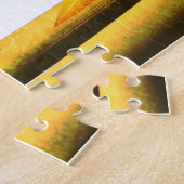 東洋日本のの山の日の出と竹 ジグソーパズル (側面)