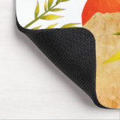 東洋日本のの山の日の出と竹 マウスパッド (コーナー)