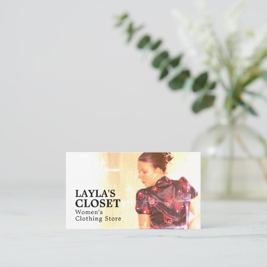 東洋服女性服店 名刺 (スタンド正面)