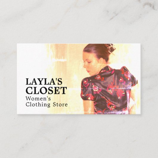 東洋服女性服店 名刺 (正面)