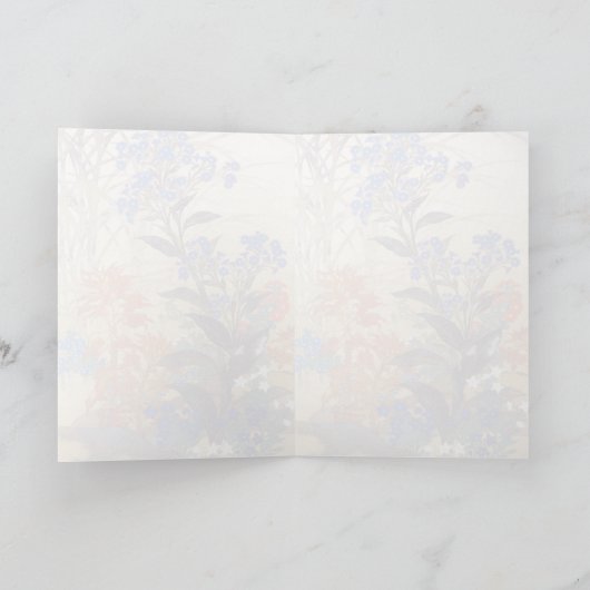 東洋水彩ヴィンテージ鮮やかフラワーアート カード (内部)