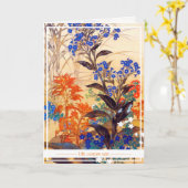 東洋水彩ヴィンテージ鮮やかフラワーアート カード (黄色い花)