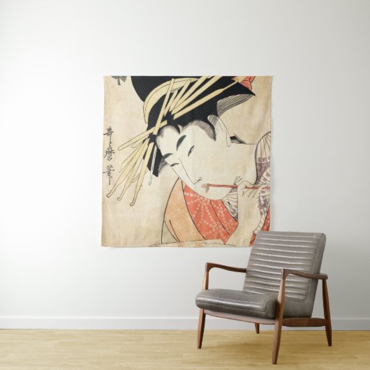 東洋浮世絵芸者舞妓ヴィンテージ芸 タペストリー (インサイチュ)