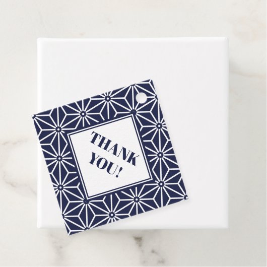 東洋海軍ブルーアサノハ日本パターン フェイバータグ (インサイチュ)