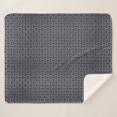 東洋海軍ブルーホワイトジャパン機織パターン シェルパブランケット (正面(横))