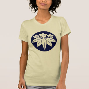 東洋海軍ブルー鎌倉源日本文芸術 Tシャツ