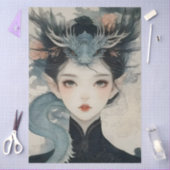 東洋神話ニンフファンタジー竜 薄葉紙 (クラフト)