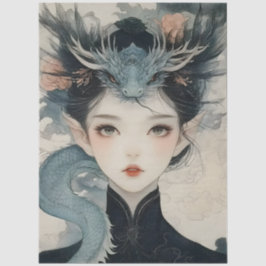 東洋神話ニンフファンタジー竜 薄葉紙