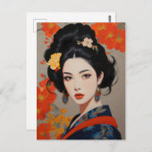 東洋絶妙の女中国の性 ポストカード (正面/裏面)