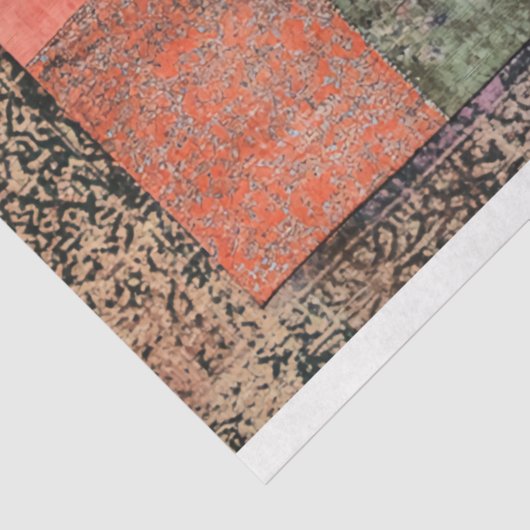 東洋美学Chinoiserieパッチワーク模様 薄葉紙 (詳細)