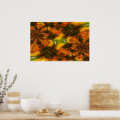 東洋美術抽象芸術絵画プリントポスター ポスター (キッチン)