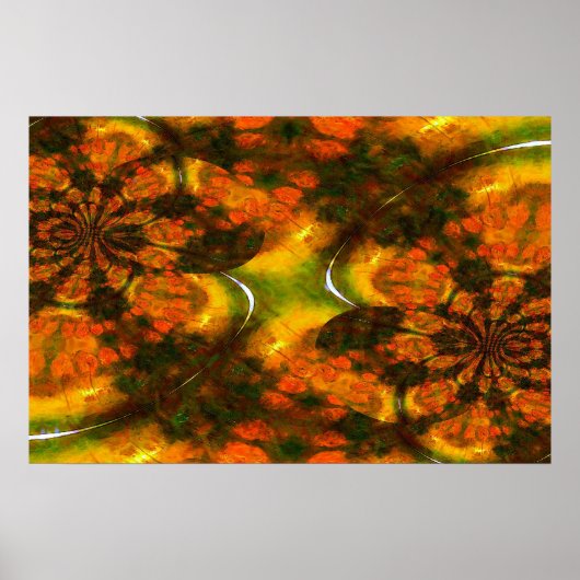 東洋美術抽象芸術絵画プリントポスター ポスター (正面)