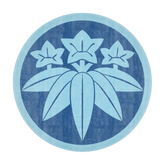 東洋鎌倉源門日本の氏ブルー カッティングボード (正面)