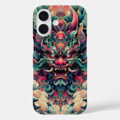 東洋韻律抽象芸術鬼鬼顔入れ Case-Mate iPhoneケース (裏面)