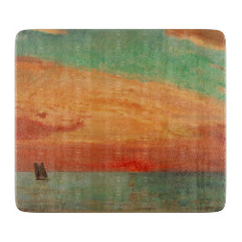 東海の日の出（アジアンアート） （竹二） カッティングボード