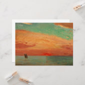 東海の日の出(アジアンアート) (竹二) カード (正面/裏面インサイチュ)