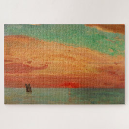 東海の日の出（アジアンアート） （竹二） ジグソーパズル