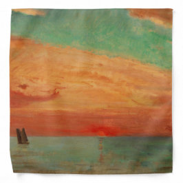 東海の日の出（アジアンアート） （竹二） バンダナ