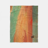 東海の日の出（アジアンアート） （竹二） フリースブランケット (正面)