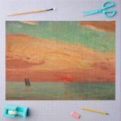 東海の日の出（アジアンアート） （竹二） 薄葉紙 (クラフト)