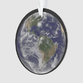 東海岸にハリケーン・アイリーンと完全な地球。 オーナメント (正面)