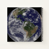 東海岸にハリケーン・アイリーンと完全な地球。 ノートブック (裏面)
