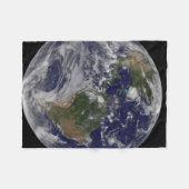 東海岸にハリケーン・アイリーンと完全な地球。 フリースブランケット (正面(横))