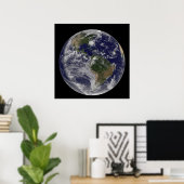 東海岸にハリケーン・アイリーンと完全な地球。 ポスター (ホームオフィス)