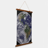 東海岸にハリケーン・アイリーンと完全な地球。 吊り下げ型タペストリー (傾斜あり)